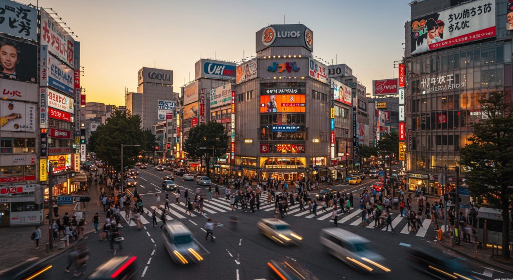 Shibuya crossing Tokyo - first day of perfect one week Japan itinerary