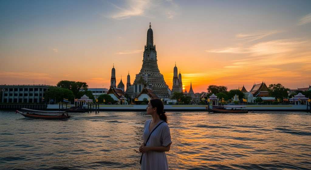Ultimate Guide to Solo Travel Thailand 2025 2 solo travel Thailand Bangkok Wat Arun sunset