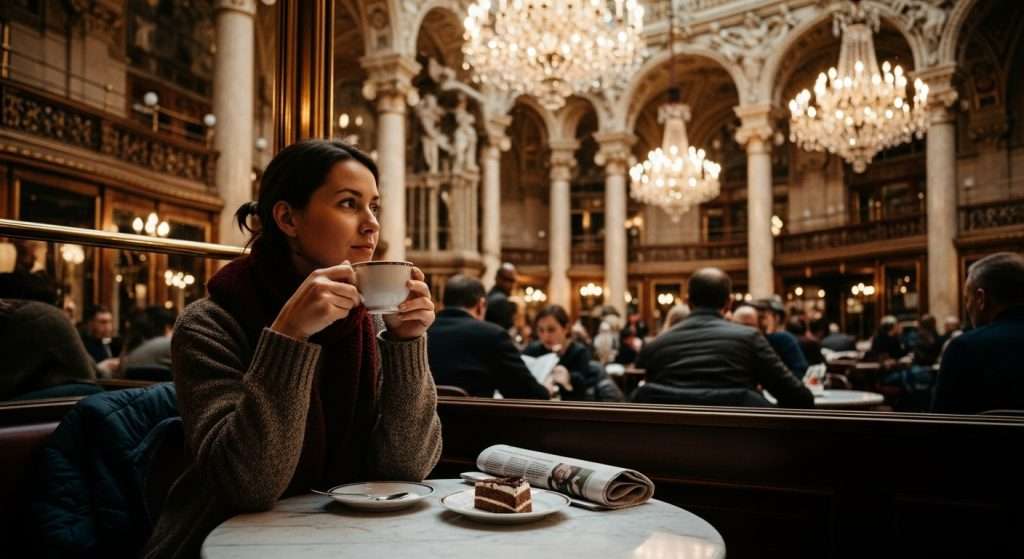 Europe train travel Vienna coffee culture
