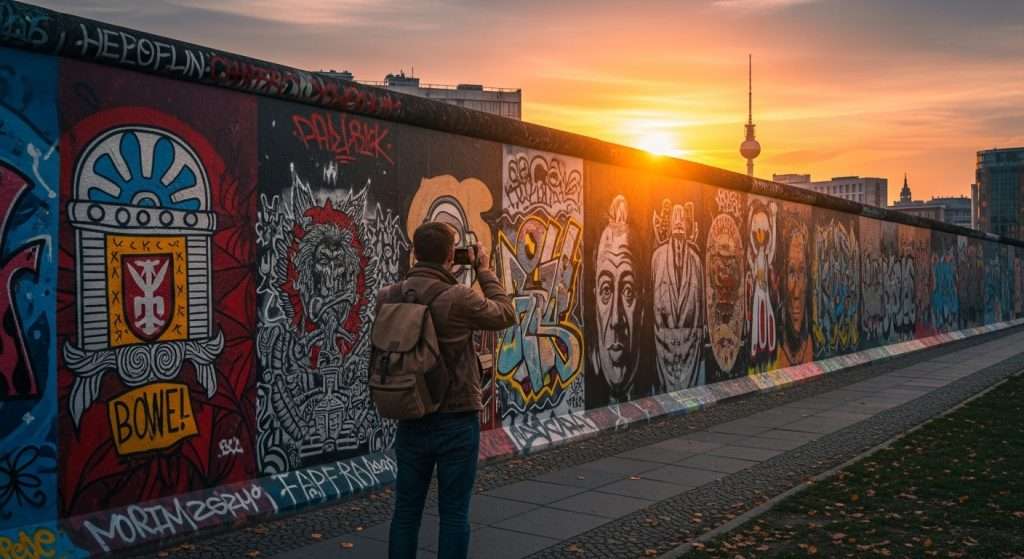 Europe train travel Berlin Wall history